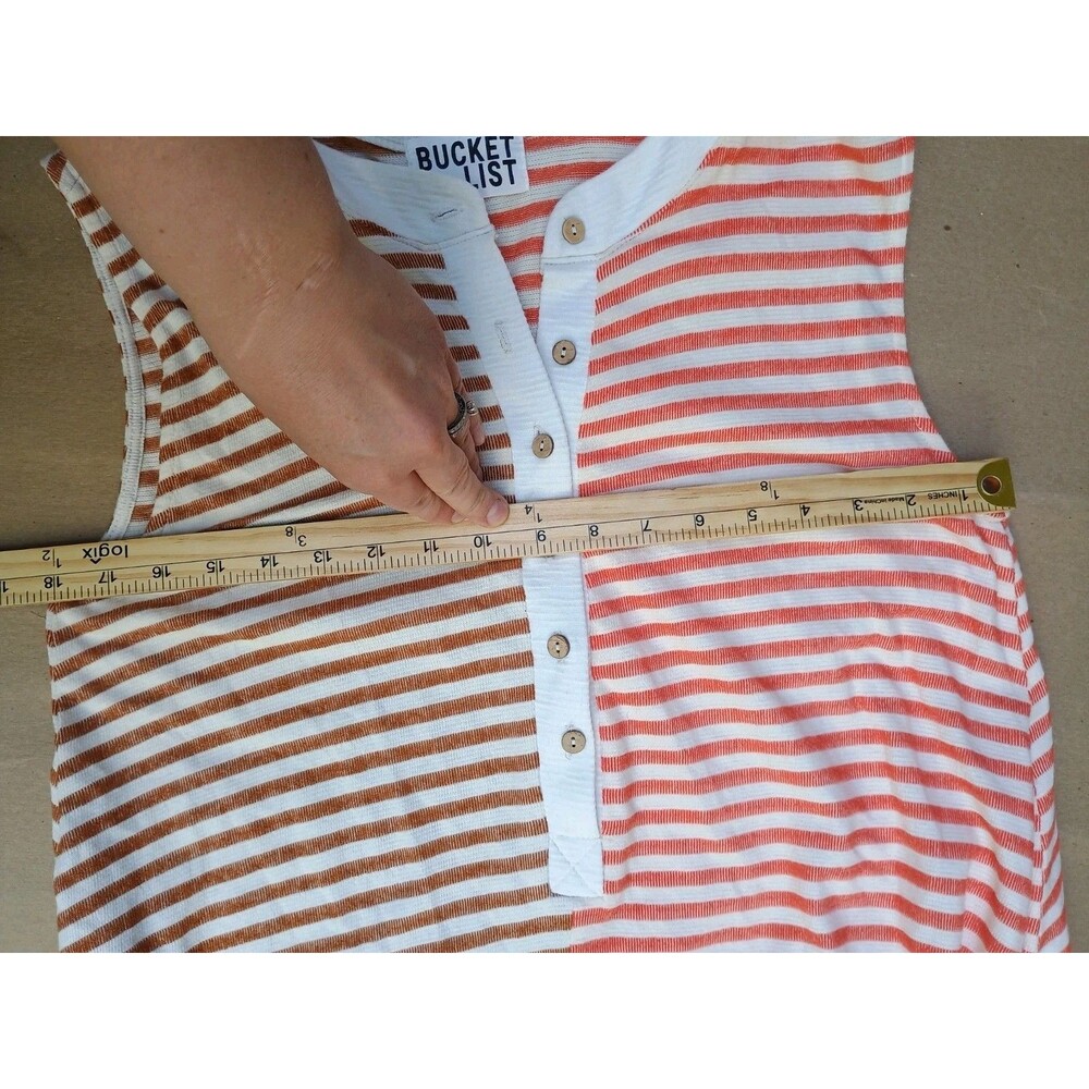 Bucket List Striped Two Tone Wide Leg Jumpsuit Small Medium Beach Lounge - Picture 5 of 8